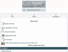 Tablet Screenshot of catasto.it